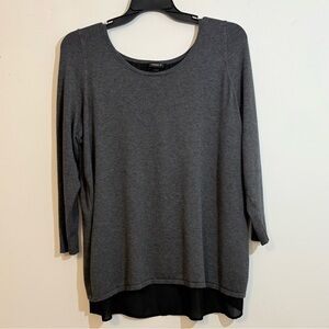 Torrid Grey High-Low 1/4 Zip-Back Top – Size 2 (2X)